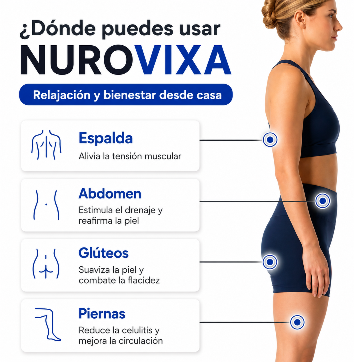 Uso del masajeador NUROVIXA en los pies