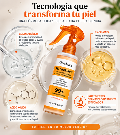 Spray Exfoliante Ácido Kójico y Cúrcuma